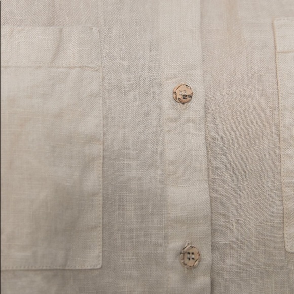 COPY - Zara NWT Stone Oversized Linen Shirt size medium - Picture 10 of 11